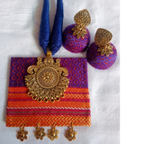 Purple Fabric Chokar